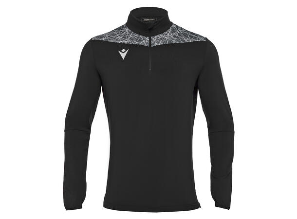 Tiber 1/4 Zip Top BLK/WHT XXL Stilren treningsgenser - Unisex 