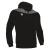 Ishtar Hoody 1/4 Zip Top SORT/HVIT M Treningsgenser med hette - Unisex 