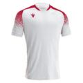 Alioth Shirt WHT/RED XL Teknisk spillerdrakt i ECO-tekstil