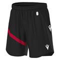 Shen Eco Match Day Shorts BLK/RED 3XS Teknisk shorts i ECO-tekstil - Unisex