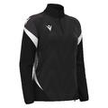 Leona Training 1/4 Zip Top W BLK/WHT S Teknisk treningsgenser til dame